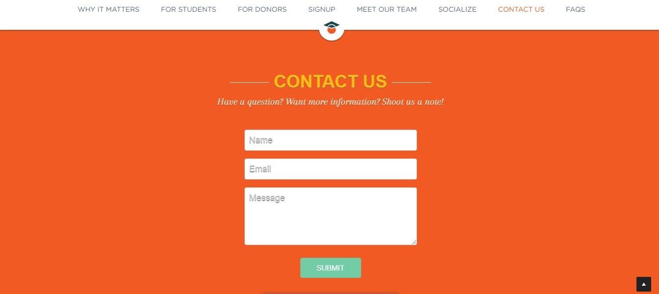 contact section for website contact section for website